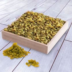 Tasty Raisins in a Wooden Tray to Hariyana