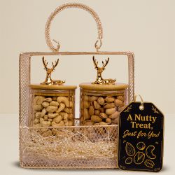 Nutty Indulgence in a Stylish Basket