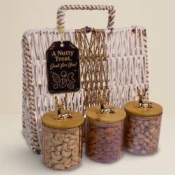 Elegant Snack in Designer Bag Basket