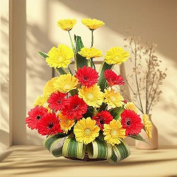 Vibrant Gerberas Arrangement to Uthagamandalam