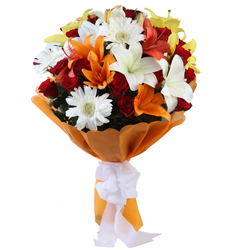 Fresh Assorted Flowers Bunch <br> to Marmagao