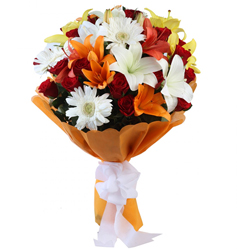 Fresh Assorted Flowers Bunch <br> to Nipani