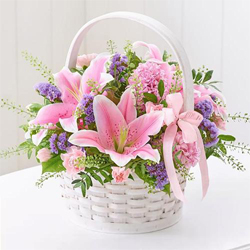 Gorgeous arrangement of fresh Lilies