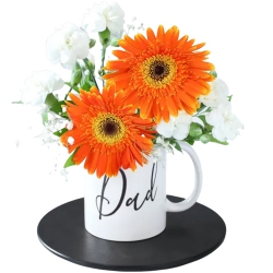 Assorted Florals in Dad Printed Mug for your Father