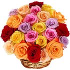 Charming Celebration of Love Mixed Roses Arrangement to Irinjalakuda