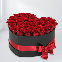 Wonderful Heart Shaped Box of Red Roses to Uthagamandalam