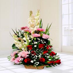 Cherished Arrangement of Mixed Flowers to Punalur