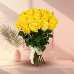 Fabulous Yellow Roses Bouquet
 to Punalur