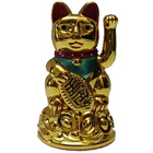 Remarkable Maneki Neko Lucky Cat Chinese Feng Shui to Ambur