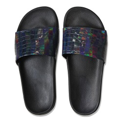 Attractive Black Slider Footwear for Her to Andaman and Nicobar Islands