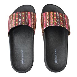 Creative Batik Print Womens Slider Footwear