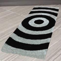 Outstanding Modern Design Microfibre Polyester Shaggy Bedside Rug to Hariyana