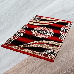 Outstanding Maroon Printed Carpet to Lakshadweep