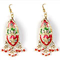 Pretty Pair of Red Color Earrings