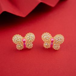 Fluttering Elegance  Butterfly Earrings Pair