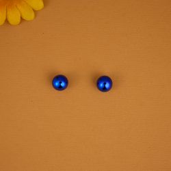 Royal Radiance Blue Pearl Earrings