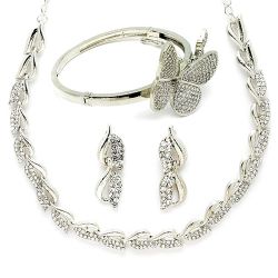 Exquisite AD Jewellery Set Elegance to Hariyana