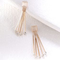 Stunning Crystal Studded Dangler Earrings