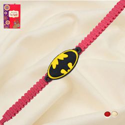 Classic Batman Rakhi with Roli, Chawal n Card