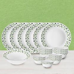 Striking Larah by Borosil Sage Silk Series Dinner Set to Alwaye