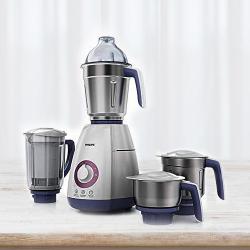 Classic Philips 4 Jars Mixer Grinder in Lavender n White to Sivaganga