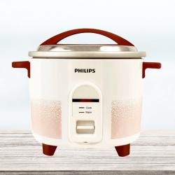 Astonishing Philips Electric Rice Cooker in White n Red