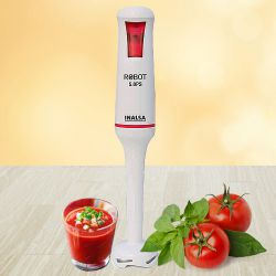 Mindblowing Inalsa White n Red Hand Blender with Powerful Motor