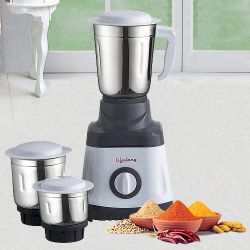 Sensational Lifelong 3 Jars Mixer Grinder in White and Grey to Uthagamandalam