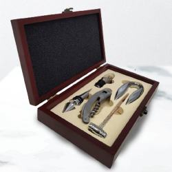 Mesmerizing 5 Pc Wine Accessory Gift Set to Alwaye