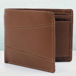 Impressive Brown Color Mens Leather Wallet