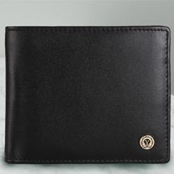 Exclusive Black Gents Leather Wallet from Cross to Kollam