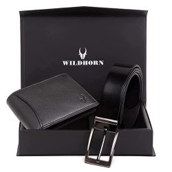 Charming WildHorn Leather Wallet N Belt Set for Men