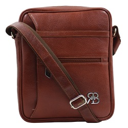 Blessed Brown Mens Leather Sling for Daily Use
