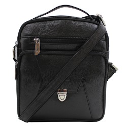 Engrossing Sling in Black for Classy Men to India