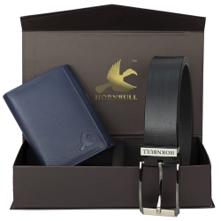 Stylish Hornbull Mens Leather Wallet N Belt Combo to India