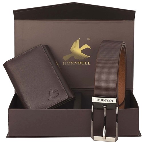 Classy Hornbull Mens Wallet  N  Belt Combo set to Sivaganga