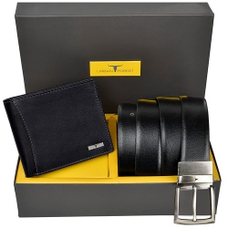 Stunning Urban Forest Leather Wallet N Belt Combo