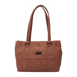 Remarkable Ladies Foam Leather Bag in Tan Color