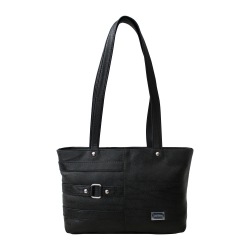 Blackish 3 Strip Design Ladies Vanity Bag to Lakshadweep