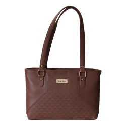 Trendy Ladies Vanity Bag with Embossed Front Design