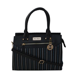 Striped Front Designer Ladies Vanity Bag to Irinjalakuda