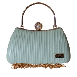 Fab Ladies Party Purse with Striped Embossed Design