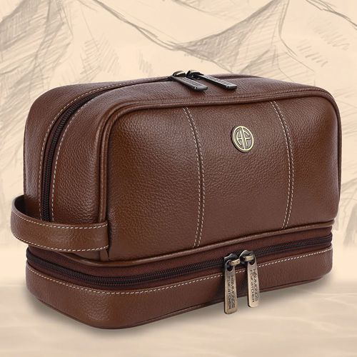 Designer Leather Toiletry Bag to Cooch Behar