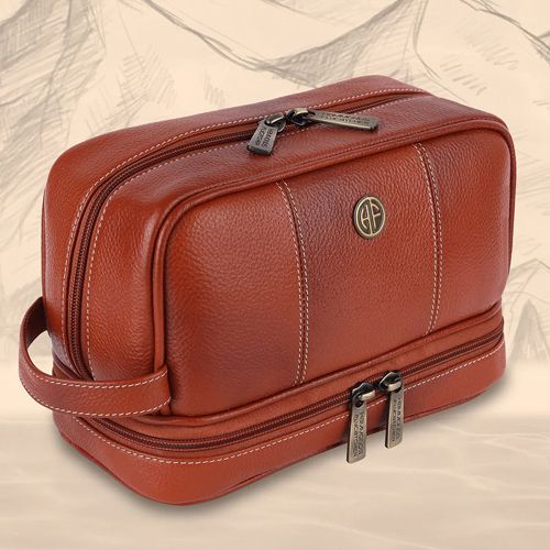 Elegant Leather Toiletry Bag to Cooch Behar