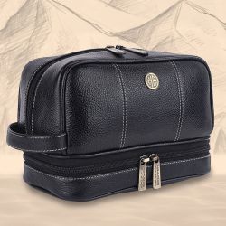Classic Leather Toiletry Bag