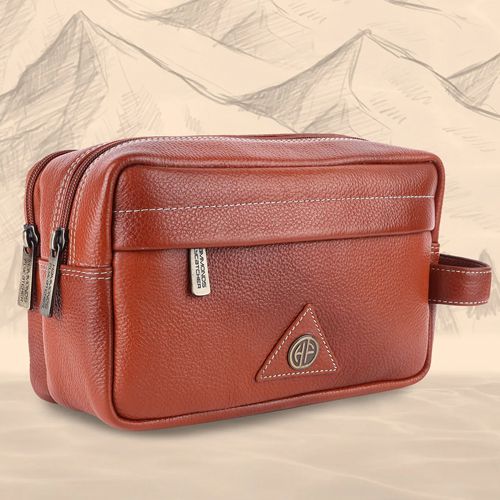 Wonderful Mens Leather Toiletry Bag to Nipani