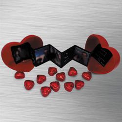 Lovely V-day Present of Heart Love Box N Heart Chocolates