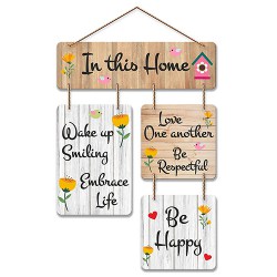 Multicolored Decorative Wooden Wall Art for Home