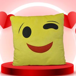 Adorable Smiley Emoji Cushion to Lakshadweep