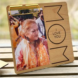 Love You Mom Photo Plank Gift